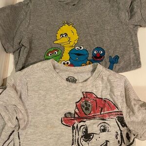 Gray Sesame Street Kids T-Shirt